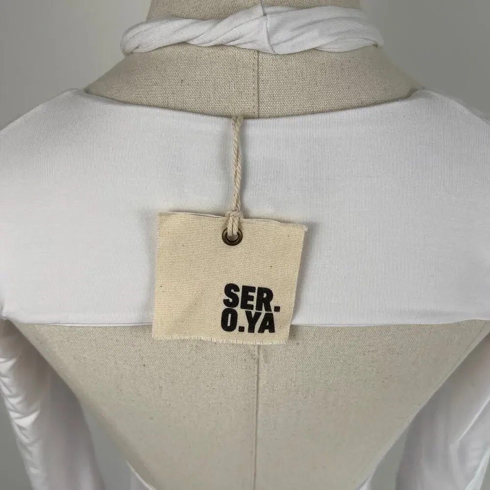 SER.O.YA White Lana Halter Mini Dress NWT Size XS - Picture 10 of 16